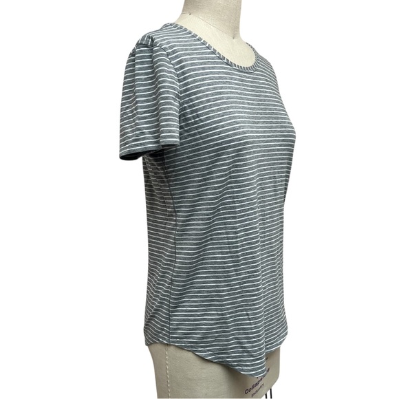 Lululemon Love Crew T-Shirt Size Striped Gray - Picture 2 of 6